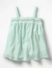 NWT 5/6 Mini Boden Light Blue Embroidered Floaty Sun Top