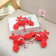 3 Pack Lobster Stuffed Animal Lobster Plush Soft Stuffed Lobster Toy Hanging Cute Lobster Plush Toy with Big Eyes DIY Crawfish Decorations for Baby Sh