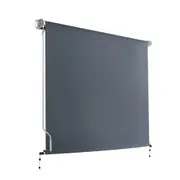 Outdoor Blind Roll Down Retractable Window Shade - 2.4x2.5m