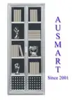 Display Bookcase Storage Unit Utility Bookshelf Office Cabinet with glass door