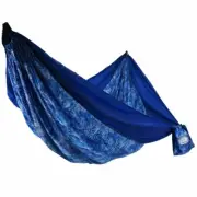 Equip Two Person Travel Tree Hammock- 124 x 77- Blue -1.6lbs -NEW