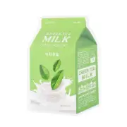 A'PIEU Apieu Milk One Pack Sheet Mask Greentea 7PCS + 1 sample US Seller