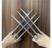 2 x Wolverine Claws Cosplay Prop Hero Weapon Costume Accessory
