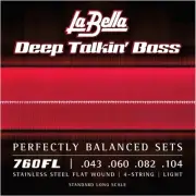 LaBella 760FL Flat Wound Bass Strings Set 43/104