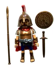 Playmobil,GREEK WARRIOR,THE 300,with SPEAR, SHIELD, SWORD