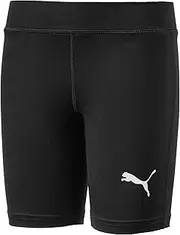 Unisex-Child Liga Baselayer Tight Shorts, Puma Black, Small