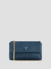 GUESS Blue Zalina Clutch Bag