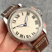 39mm Tandorio Diver Men's Automatic Watch 20ATM NH35 Beige Dial Sapphire Crystal