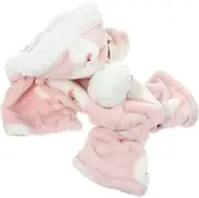 Warm Puppy Clothes Lovely Dog Clothes Small Dog Coat Clothing Pet Outfits Xx Winter Dachshund Dog-Chihuahua Hat Pets Sweater Plush Apparel Party Coat Thick Grooming for Cotton Pink