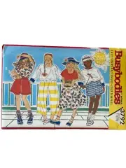 Butterick Sewing Pattern 3792 Busybodies Top Skirt Shorts Pants 7-10 Child
