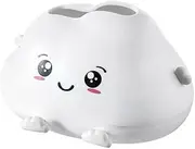 AIMALL Cute Cloud Shaped Plastic Tissue Box 8"x6"x5" Creative Cartoon Desktop Paper Holder for Living Room Coffee Table or Office Table Decor