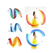 Dance Silk Streamer Poi Throw Ball Set for Fancy Dress Party Halloween