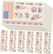 MOLUCKFU 24pcs World Flag Stickers Football Match Cheering Face Stickers for Football Fans