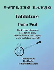5-String Banjo Tablature Note Pad