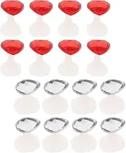 Baluue Nail Polish Guards Toe Separators 16pcs Silicone Toe Spacers for Women for Adhesive Strips