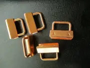 Rose Gold 30mm metal key fob hardware for webbing. straps, lanyards pkt 2