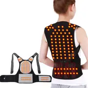 Magnetic Self Heating Belt Lumbar Lower Back Support Brace for Therapy Pain Relief