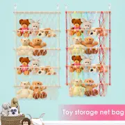 Stuffed Toy Storage Hammock 4-Layer Large Capacity Toy Storage Net Space StwjE