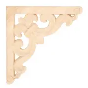 (11x11cm)4Pcs European Style Wood Carved Corner Applique Decal For Home
