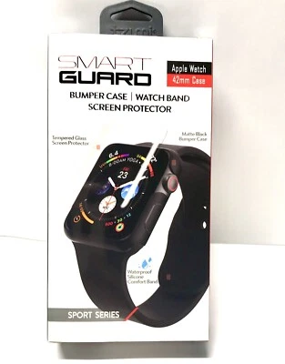 Smart Guard Bumper Case Watch Band Screen Protector for Apple Watch 42 MM 3-in-1