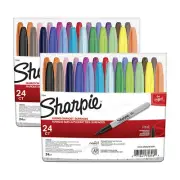 Sharpie 75846 Fine Point Permanent Marker, Assorted Colors, 24-Pack (2, 24-Pack)