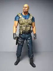 1/18 FAST AND FURIOUS ROCK JOHNSON PAINTED FIGURE BY VROOM FOR ERTL