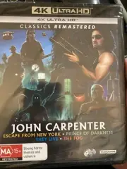 John Carpenter 4K Ultra HD APR47 Escape New York/They Live/The Fog/Price of Dark