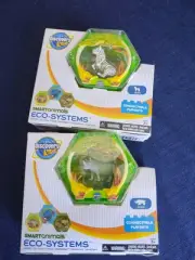 New Discovery Kids Smart Animals Eco-Systems Rhino Zebra Toy 2009 Jakks Pacific