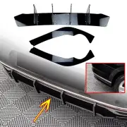 Fit For VW Passat B8.5 2019-2022 Gloss Black Rear Bumper Diffuser Side Spoiler