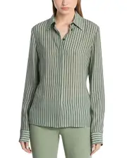 Michael Michael Kors Striped Hansen Silk Shirt