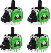 Intec Gaming Replaceable 3D Analog Joystick - Calibration Possible, 360° Control, Contactless Structure, Set of 4 - Compatible With PS4/PS5 Controllers