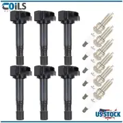 Ignition Coils & Iridium Spark Plugs Kit Fit For 2016-2020 Honda Pilot V6 3.5L (for: Honda)