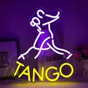 Sign Lamp Tango Neon Sign Lady Let's Dance LED Light USB Powered For Bedroom Room Man Cave Bar Home Party Wall Art Decor 32cm×38cm