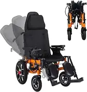 Reclining Electric Wheelchair for Adults,20 Miles Travel Range Portable Foldable Power Wheelchair, 20”Widen Seat Intelligent Anti