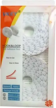 1000pcs(500 Pairs) 0.59" Diameter Sticky Back Coins Nylon Coins Hook & Loop Dots