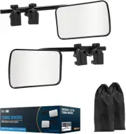 Holakit Advanced Towing Mirrors, Universal Clip-On Truck & RV Trailer Tow Mir...