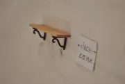 Plate Shelf / Maple - 1/12 scale dollhouse cast miniature OMA100M USA OH