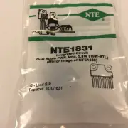 (1) NTE NTE1831 Integrated Circuit Dual Audio Power Amplifier, 5.8W (19W BTL)