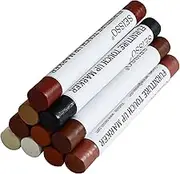 Wood Filler Sticks, Furniture Wax Crayons for Scratches, 10 Pcs Wood Floor Repair Wax Filler Sticks, Touch Up Wax Sticks Repair Kit for Scratches, Holes, Floor, Laminate, Carpenters