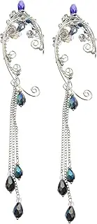 [AOKWAWALIY] 1 Pair Elf Ear Cuffs Women Elf Fairy Earrings Tassel Ear Cuffs Fashionable Earrings for Teen Girls