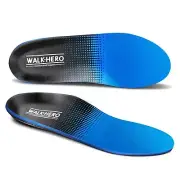 Walkhero Plantar Fasciitis Pain Relief Insoles High Arch Support Orthotic Sho...