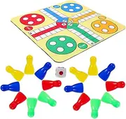 Vaguelly 1 Set Flying Chess Portable Thinking for Fun Game Nights Safe Smooth Surface for Parties Enhancing Hand Eye Coordination
