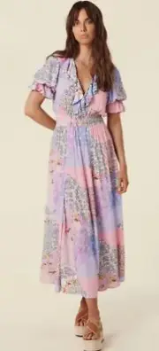 SPELL Cha Cha Gown Jacaranda Small Sample NWT