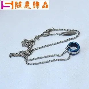 日本fe-fe×Phiten 銀谷聯名  戒指純鈦項鍊 男款 藍色黑色 45～50cm~隨意飾品