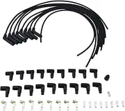 50053 Spark Plug Wire Set Compatible with Taylor Street Thunder 8mm Black 45 deg Universal V8