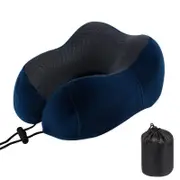 Memory Foam U-Shaped Travel Neck Pillow Set with Sleep Mask and Earplugs