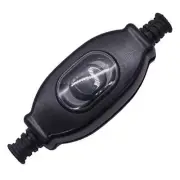 Black Waterproof Inline Cord Switch 3A 250V AC ON Off Cord Lamp Rocker
