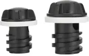 2 Pack Drain Plugs for RTIC Coolers, Large & Small Cooler Drain Plugs Compatible