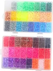 ERINGOGO 5mm Puzzle Beans Kit DIY Bead Craft for Children Adults Educational Toys Home School