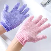 2pcs Shower Gloves Soft Deep Clean Shower Peeling Exfoliating Mitt Reusable